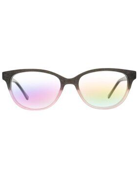 Rickey Smiley RS 202 Pink & Black Eyeglasses Frame 53-17-140 Wood Like Texture